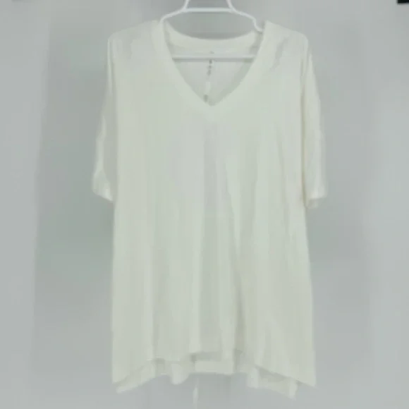 LULULEMON NWT SIDE TIE V-NECK T-SHIRT WHITE 8 12 TIE DETAILING - Picture 5 of 7